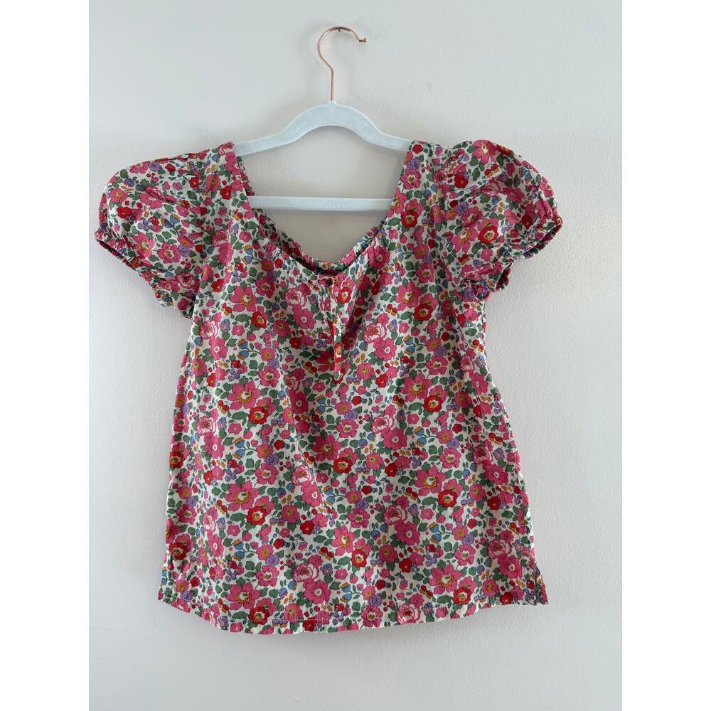 Papo d’Anjo Girls Liberty Floral Puff Sleeve Blouse 12Y Portugal Cottagecore
